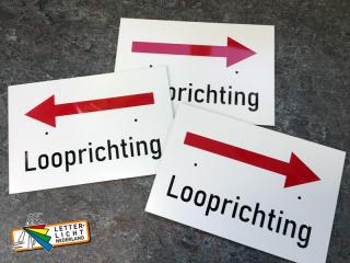 Corona looprichtingsbordjes